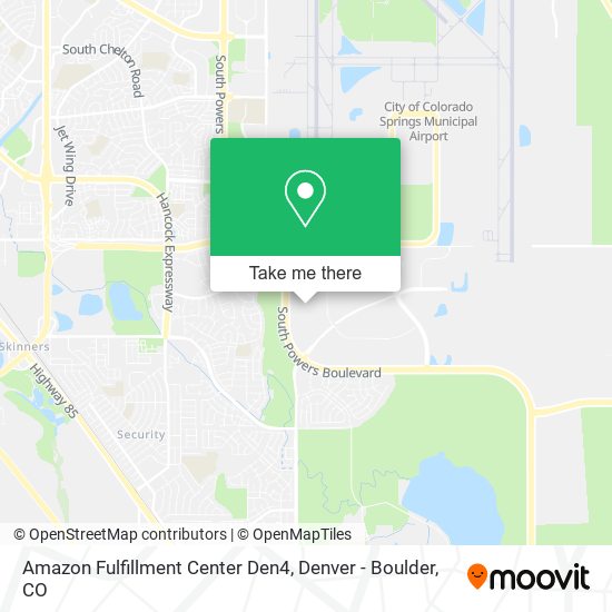 Mapa de Amazon Fulfillment Center Den4