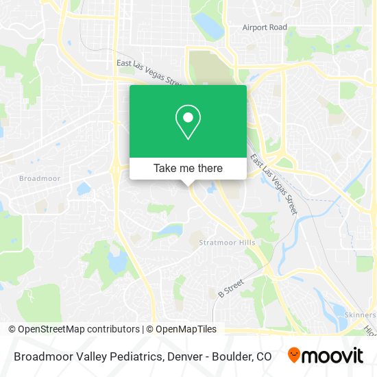 Broadmoor Valley Pediatrics map