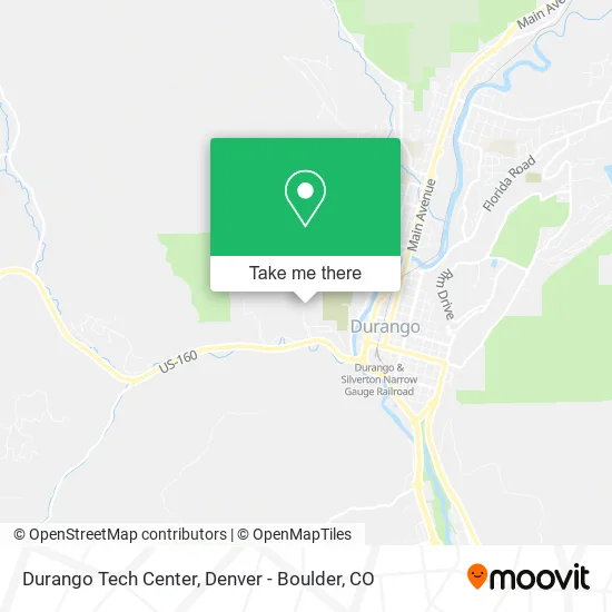 Durango Tech Center map