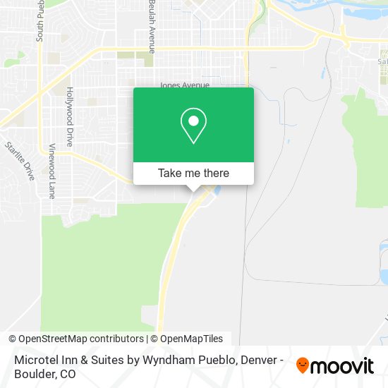 Mapa de Microtel Inn & Suites by Wyndham Pueblo