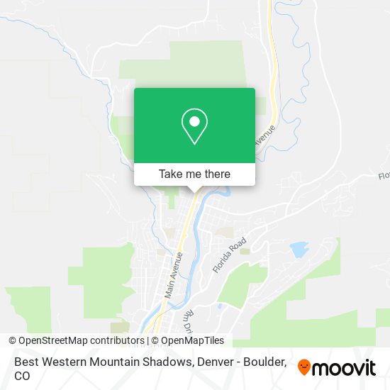 Best Western Mountain Shadows map