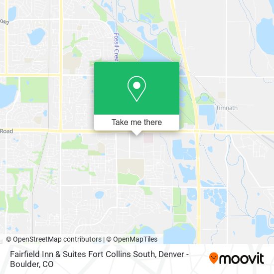 Fairfield Inn & Suites Fort Collins South map