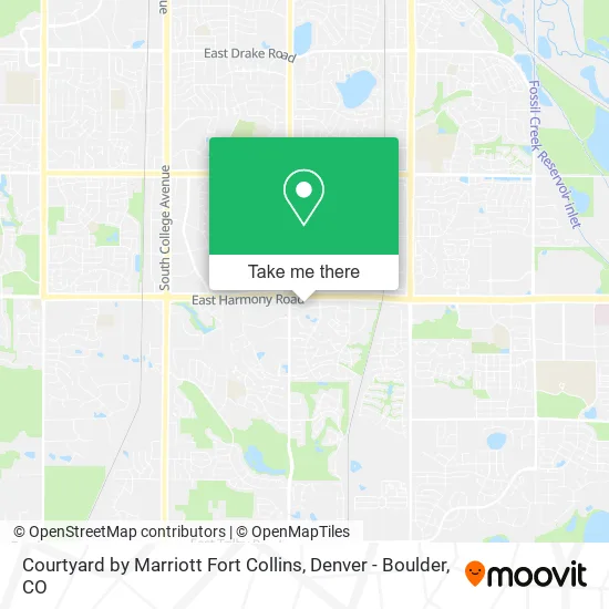 Courtyard by Marriott Fort Collins map