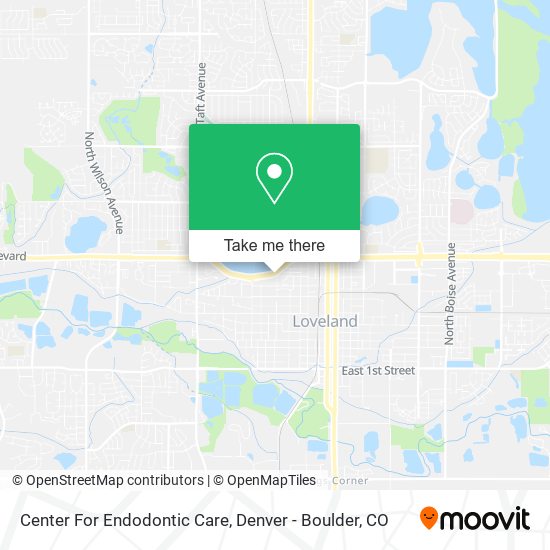 Mapa de Center For Endodontic Care