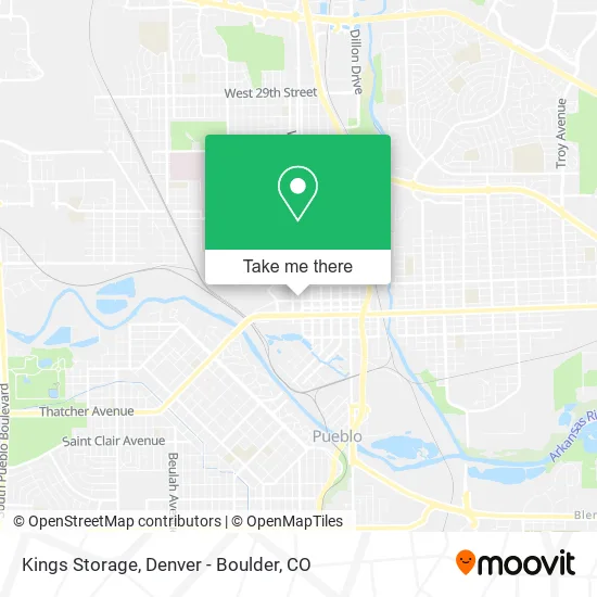 Kings Storage map