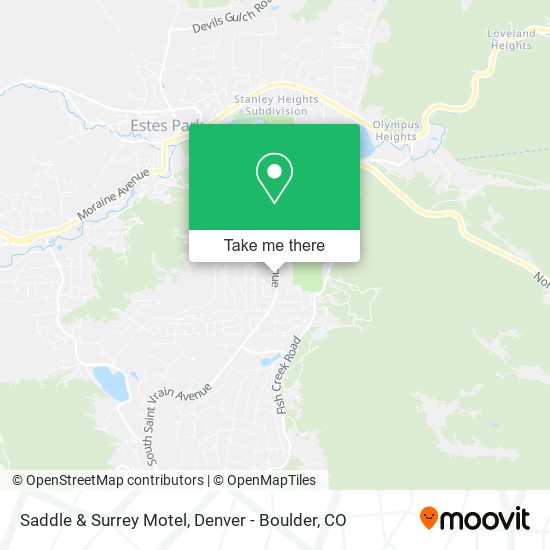 Saddle & Surrey Motel map