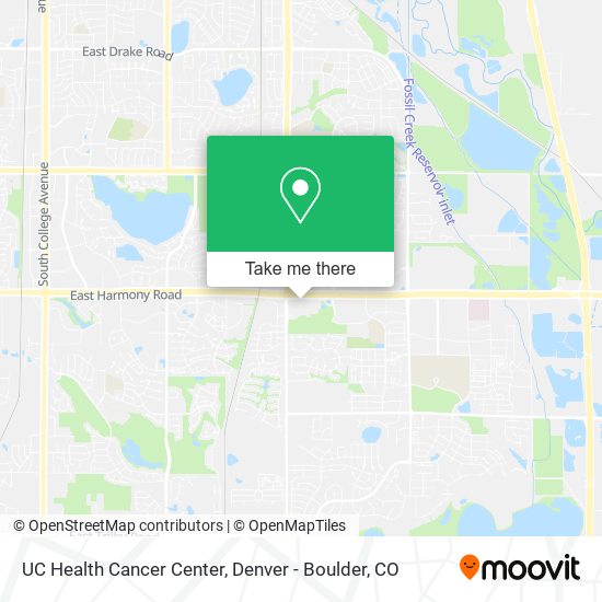 Mapa de UC Health Cancer Center