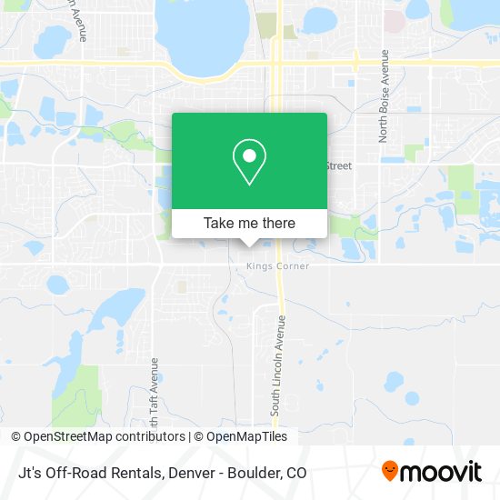 Jt's Off-Road Rentals map