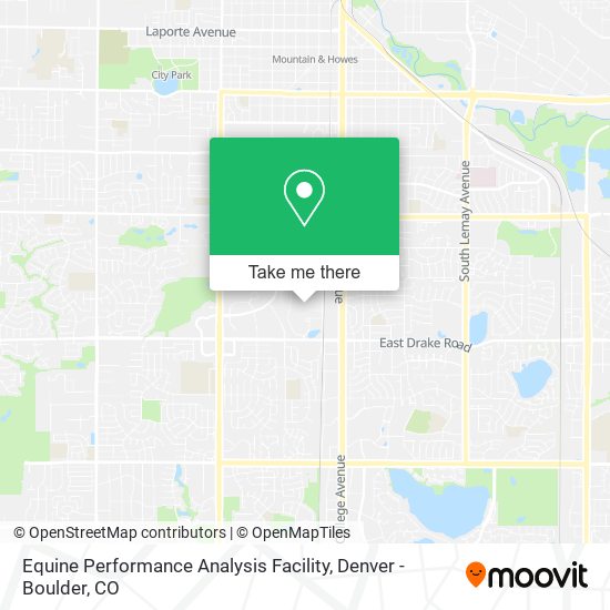 Equine Performance Analysis Facility map