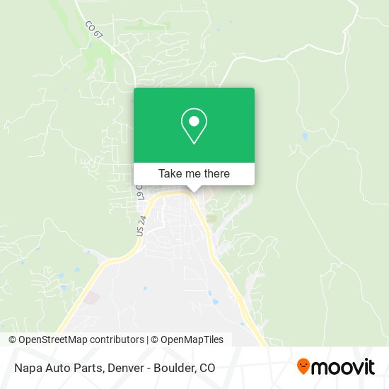 Napa Auto Parts map