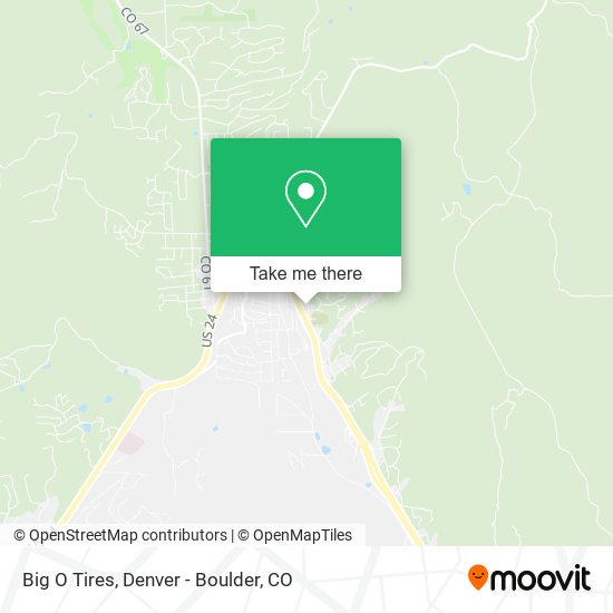 Big O Tires map