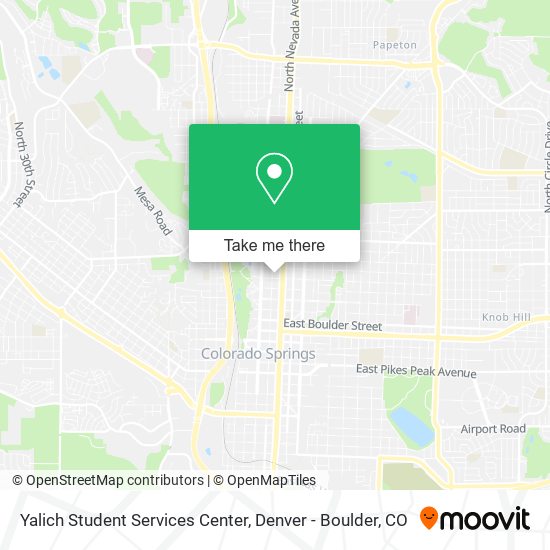 Mapa de Yalich Student Services Center