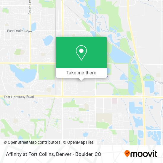 Mapa de Affinity at Fort Collins