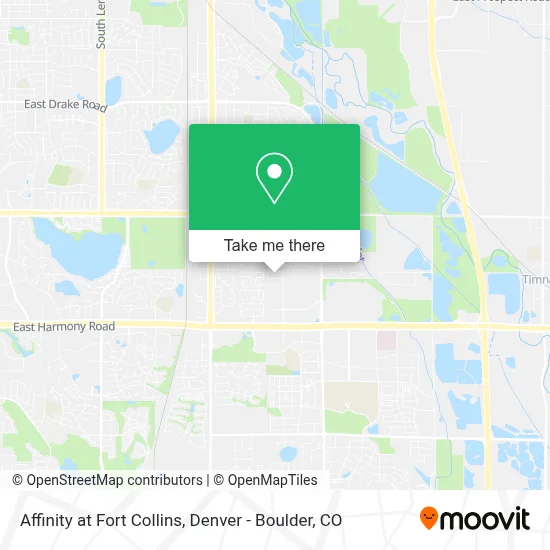 Affinity at Fort Collins map