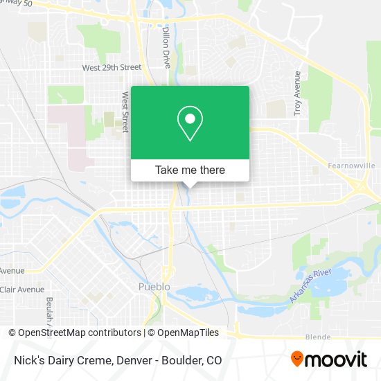 Nick's Dairy Creme map