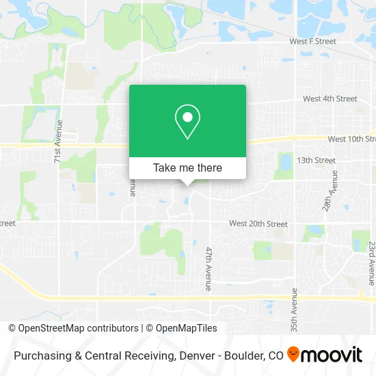 Purchasing & Central Receiving map