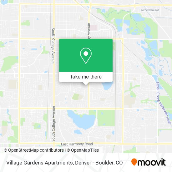 Mapa de Village Gardens Apartments