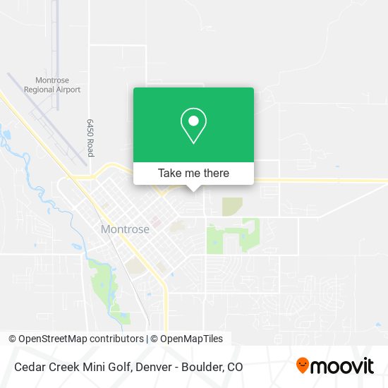 Mapa de Cedar Creek Mini Golf