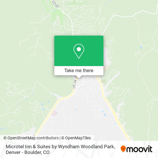 Mapa de Microtel Inn & Suites by Wyndham Woodland Park