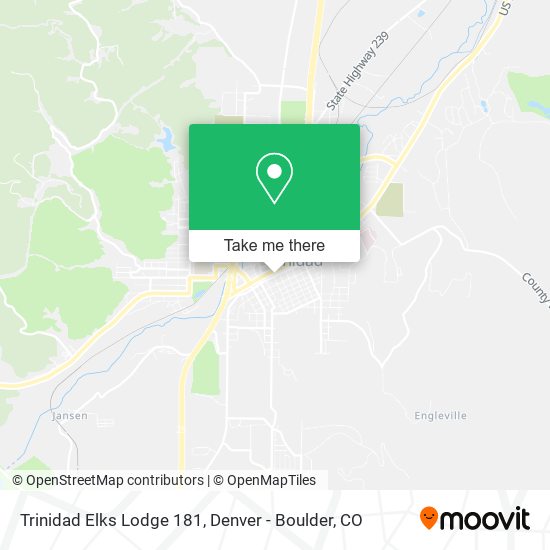 Mapa de Trinidad Elks Lodge 181
