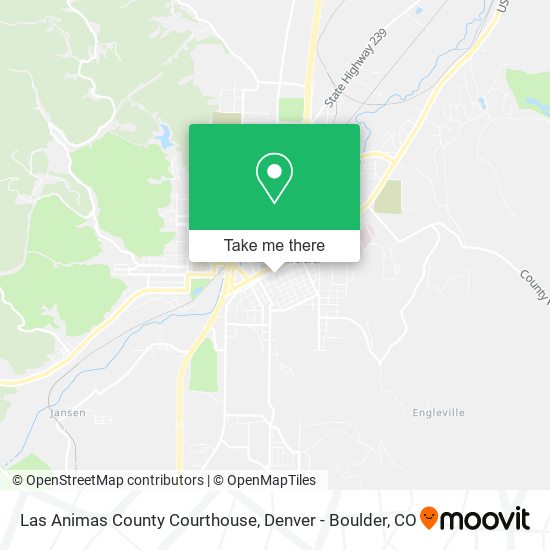 Las Animas County Courthouse map