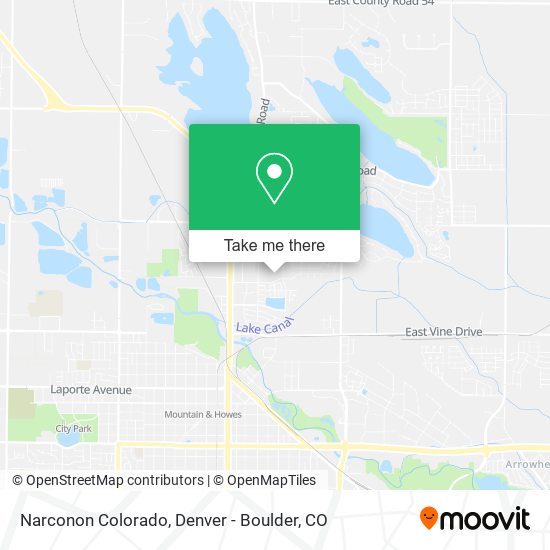Narconon Colorado map