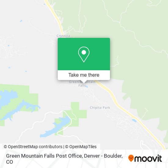 Mapa de Green Mountain Falls Post Office