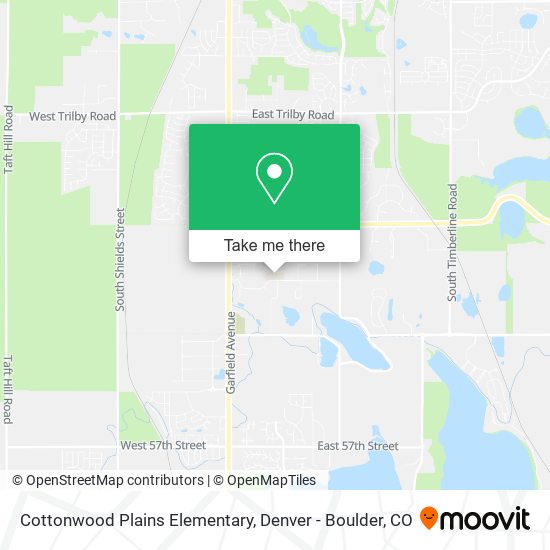 Mapa de Cottonwood Plains Elementary