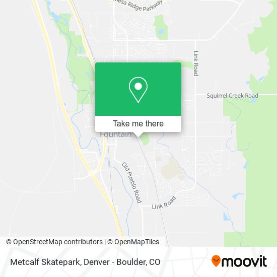Metcalf Skatepark map