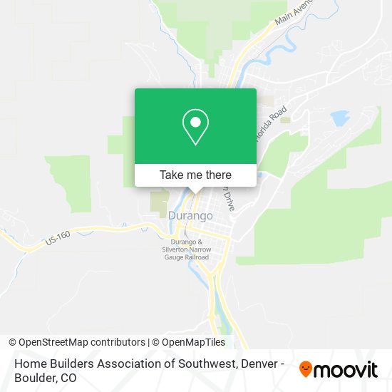 Mapa de Home Builders Association of Southwest