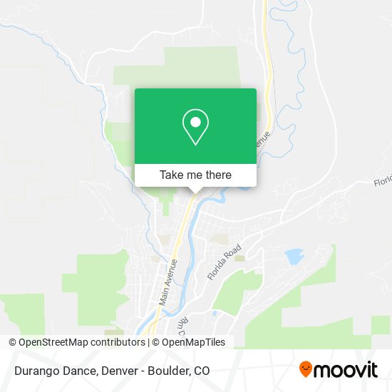 Durango Dance map