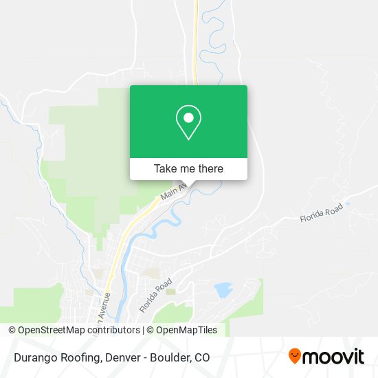 Durango Roofing map