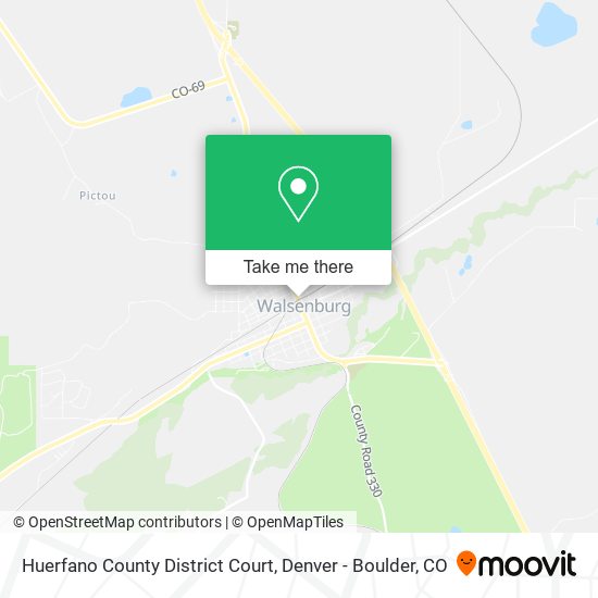 Mapa de Huerfano County District Court