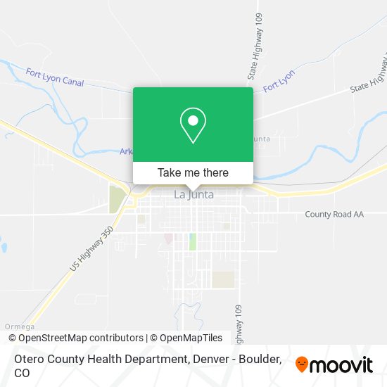 Otero County Health Department map