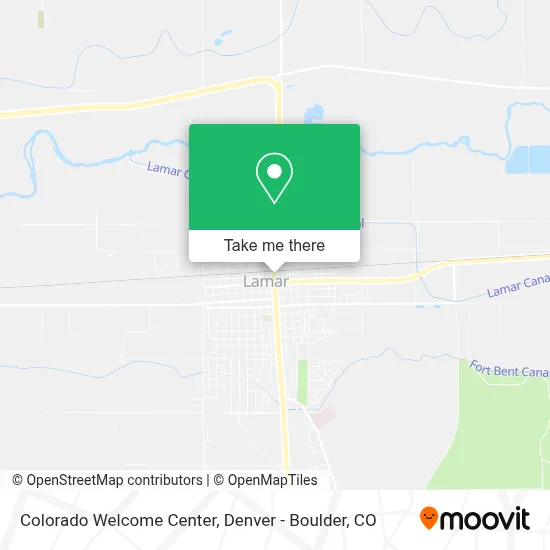 Colorado Welcome Center map