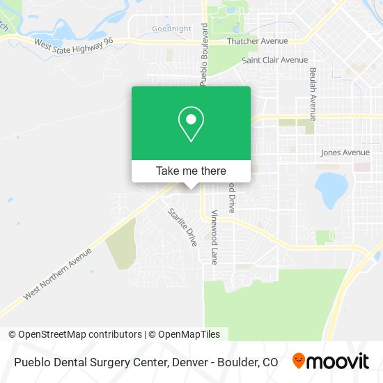 Mapa de Pueblo Dental Surgery Center