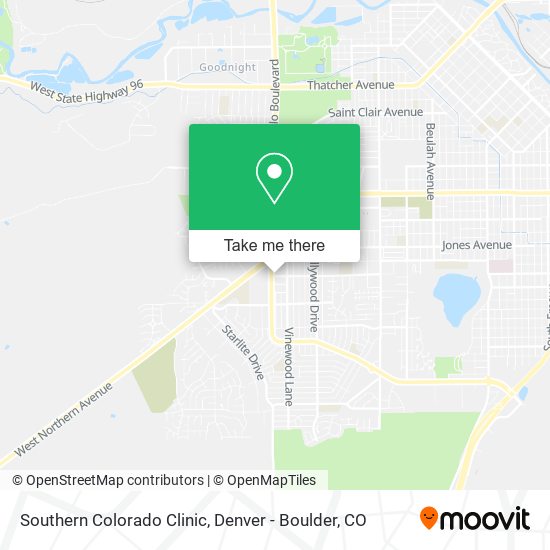 Southern Colorado Clinic map