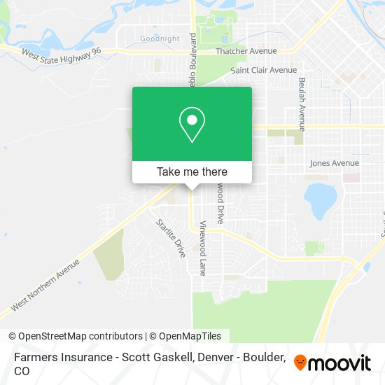 Farmers Insurance - Scott Gaskell map