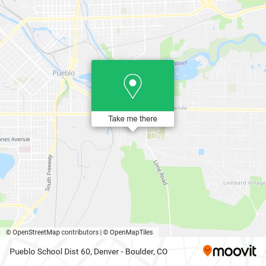 Mapa de Pueblo School Dist 60