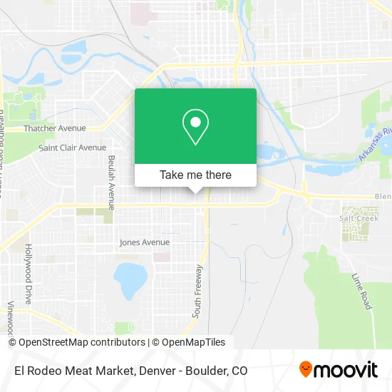 El Rodeo Meat Market map