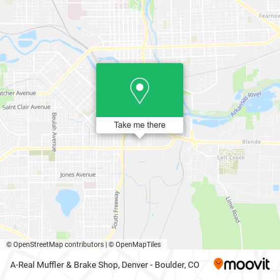 A-Real Muffler & Brake Shop map