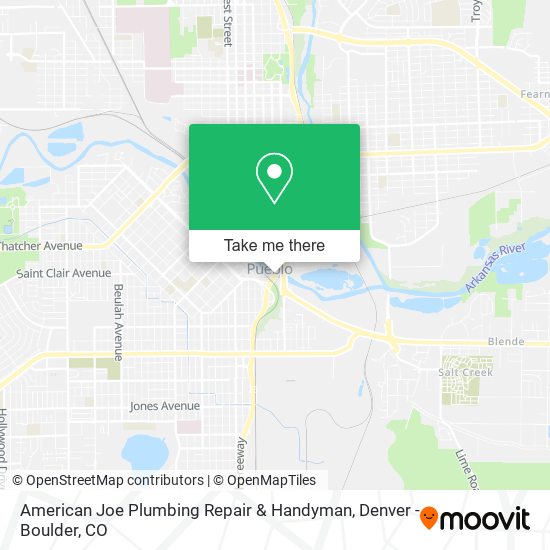 American Joe Plumbing Repair & Handyman map