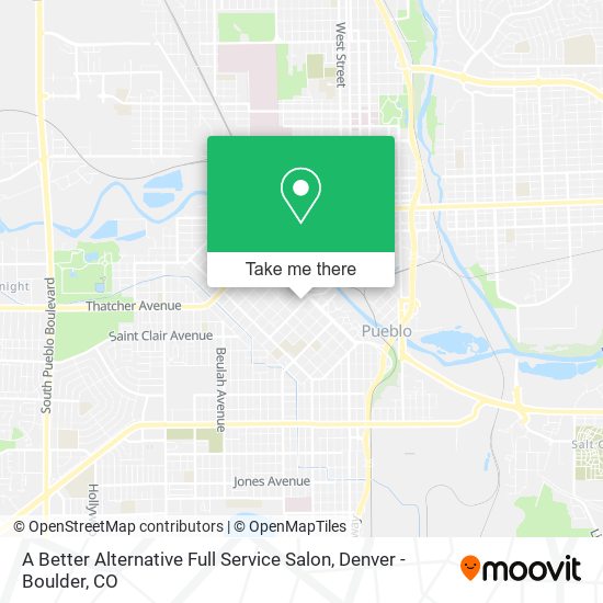 A Better Alternative Full Service Salon map