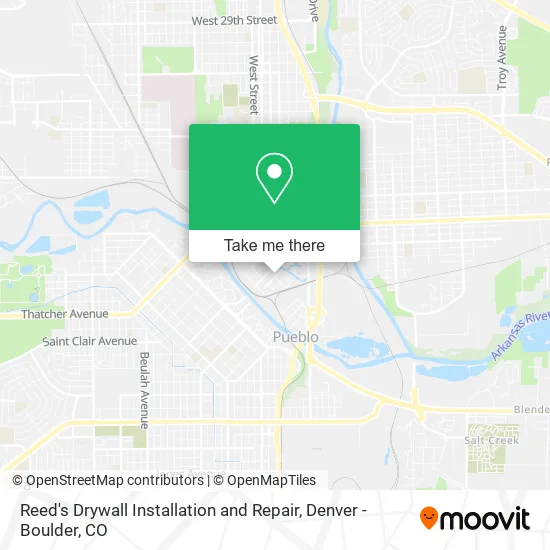 Reed's Drywall Installation and Repair map