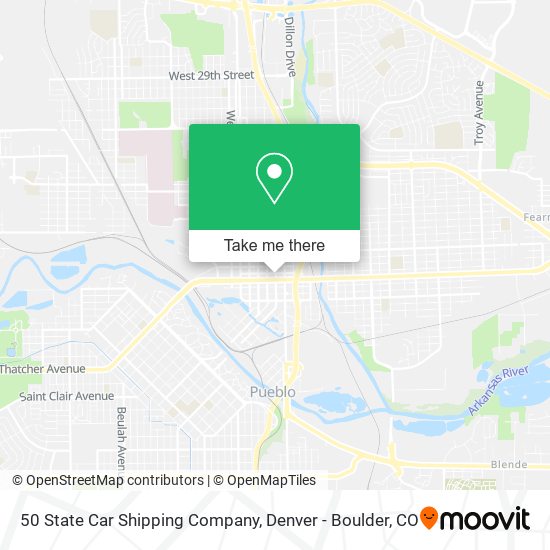 50 State Car Shipping Company map