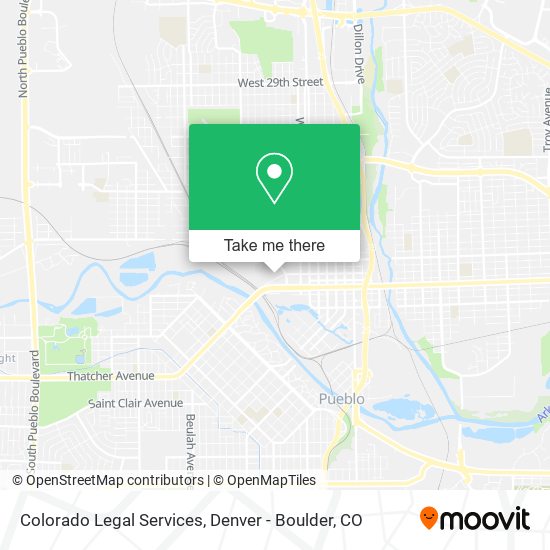 Colorado Legal Services map