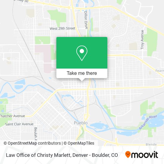 Mapa de Law Office of Christy Marlett