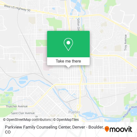 Parkview Family Counseling Center map