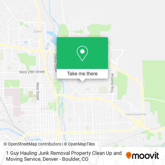 1 Guy Hauling Junk Removal Property Clean Up and Moving Service map