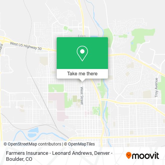 Farmers Insurance - Leonard Andrews map
